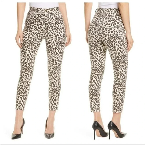 Frame Ali high rise leopard denim - Picture 1 of 12